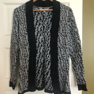 LOFT thicker cardigan - dark gray/light gray. Size S